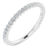 14K White 1/5 CTW Diamond Rope Anniversary Band - 123004600P photo