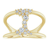 14K Yellow 1/3 CTW Diamond Negative Space Ring - 124050601P photo 3