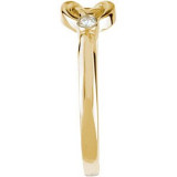 14K Yellow .06 CTW Diamond Knot Ring - 67736121611P photo 4
