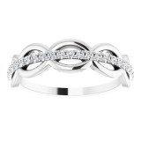 14K White 1/5 CTW Diamond Anniversary Band - 123921600P photo 3