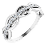 14K White 1/5 CTW Diamond Anniversary Band - 123921600P photo