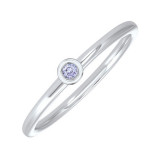 Gems One 10Kt White Gold Syn Alexandrite (1/20 Ctw) Ring - RG73462-1WNSYAL photo