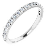 14K White 1/3 CTW Diamond French-Set Anniversary Band - 1238836004P photo