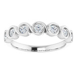 14K White 3/8 CTW Diamond Anniversary Band - 1235946029P photo 3