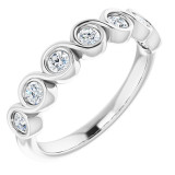 14K White 3/8 CTW Diamond Anniversary Band - 1235946029P photo