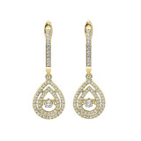 Gems One 14KT Yellow Gold & Diamond Rhythm Of Love Fashion Earrings  - 1/2 ctw - ROL2017-4YC photo