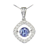 Gems One 14KT White Gold & Diamond Rhythm Of Love Neckwear Pendant  - 1/4 ctw - ROL1152-4WCT photo