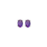 Gems One 14Kt White Gold Amethyst (1/2 Ctw) Earring - EMO53-4W photo