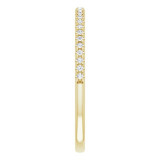 14K Yellow 1/8 CTW Diamond French-Set Anniversary Band - 123123601P photo 4
