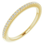 14K Yellow 1/8 CTW Diamond French-Set Anniversary Band - 123123601P photo