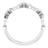 14K White 1/10 CTW Diamond Anniversary Band - 123664600P photo 2
