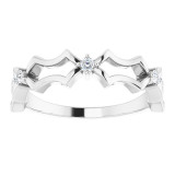 14K White 1/10 CTW Diamond Anniversary Band - 123664600P photo 3