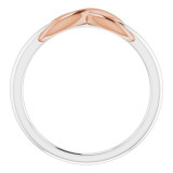 14K White & Rose Infinity-Style Ring - 51749105P photo 2