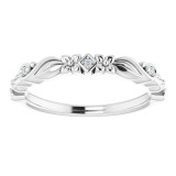 14K White .03 CTW Diamond Anniversary Band - 123692604P photo 3