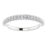 14K White 1/2 CTW Diamond Anniversary Band - 123776604P photo 3