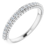 14K White 1/2 CTW Diamond Anniversary Band - 123776604P photo