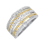Gems One 14Kt White Yellow Gold Diamond (1Ctw) Ring - RG11381-4WYC photo
