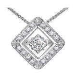Gems One 14KT White Gold & Diamond Rhythm Of Love Neckwear Pendant  - 1/4 ctw - ROL1071-4WC photo