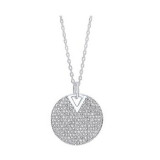 Gems One Silver Pendant - PD10536-SS photo