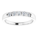 14K White 1/3 CTW Diamond French-Set Anniversary Band - 1238826012P photo 3