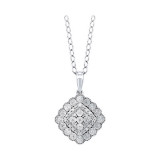 Gems One Silver Diamond (1/20 Ctw) Pendant - PD10368-SSWSC photo