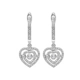Gems One 14KT White Gold & Diamond Rhythm Of Love Fashion Earrings  - 1/2 ctw - ROL2018-4WC photo