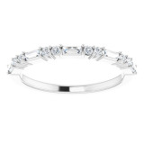 14K White 1/4 CTW Diamond Anniversary Band - 123092615P photo 3