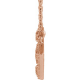 14K Rose Vintage-Inspired Geometric 18 Necklace - 86922607P photo 2