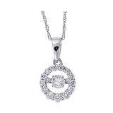 Gems One 14Kt White Gold Diamond (1/4Ctw) Pendant - PD33449-4WD photo