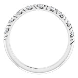 14K White .08 CTW Diamond Anniversary Band - 124048600P photo 2