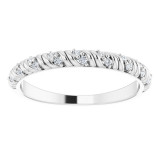 14K White .08 CTW Diamond Anniversary Band - 124048600P photo 3