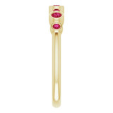 14K Yellow Ruby Bezel-Set Ring - 71844636P photo 4