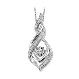 Gems One 10KT White Gold & Diamond Rhythm Of Love Neckwear Pendant  - 1/6 ctw - ROL1203-1WC photo