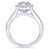 Gabriel & Co. 14k White Gold Contemporary Halo Engagement Ring - ER7265W44JJ photo 2