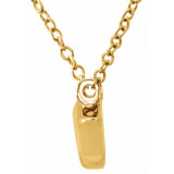 14K Yellow Arrow 16-18 Necklace - 65182960000P photo 2
