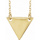 14K Yellow Geometric 18 Necklace - 86560106P photo