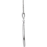 14K White 1/4 CTW Diamond 18 Necklace - 65197960000P photo 2