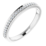 14K White 1/8 CTW Diamond Anniversary Band - 1227306000P photo