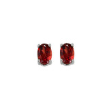 Gems One 14Kt White Gold Garnet (1/2 Ctw) Earring - EGO53-4W photo