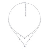 Gabriel & Co. 14k White Gold Lusso Diamond Necklace - NK6066W45JJ photo 2