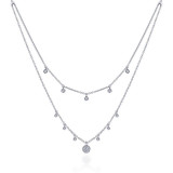Gabriel & Co. 14k White Gold Lusso Diamond Necklace - NK6066W45JJ photo