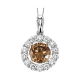 Gems One 14KT White Gold & Diamond Rhythm Of Love Neckwear Pendant  - 2-1/2 ctw - ROL1093-4WCDB photo