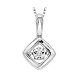 Gems One 10KT White Gold & Diamond Rhythm Of Love Neckwear Pendant  - 1/10 ctw - ROL1199-1WC photo