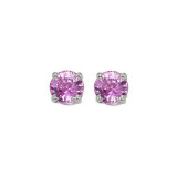 Gems One 14Kt White Gold Pink Sapphire (1 Ctw) Earring - EPR50-4W photo