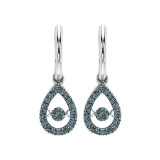Gems One 14KT White Gold & Diamond Rhythm Of Love Fashion Earrings  - 1/4 ctw - ROL1024-4WCBL photo