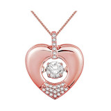 Gems One Silver (SLV 995) Diamond Rhythm Of Love Neckwear Pendant  - 3/8 ctw - ROL1114-SSD photo