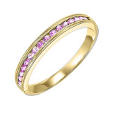 Gems One 14Kt Yellow Gold Pink Sapphire (1/3 Ctw) Ring - FR1080-4Y photo