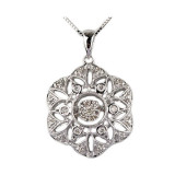 Gems One 14KT White Gold & Diamonds Stunning Neckwear Pendant - 1/5 ctw - ROL1080-4WC photo