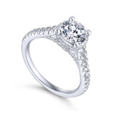Gabriel & Co. 14k White Gold Infinity Straight Engagement Ring - ER13856R4W44JJ photo 3