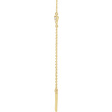 14K Yellow .05 CTW Diamond Triangle 16-18 Necklace - 65230160000P photo 2